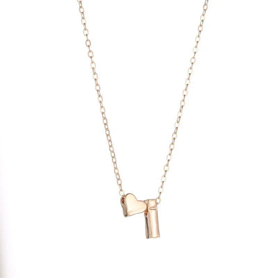 Collier Initiale Personnalisé – Pendentif élégant en Or ou Argent