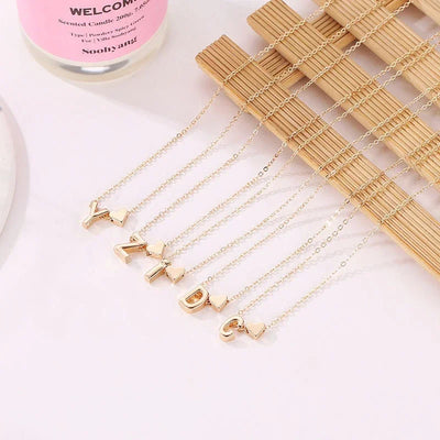 Collier Initiale Personnalisé – Pendentif élégant en Or ou Argent